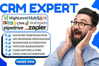 do hubspot gohighlevel automation zoho CRM pipedrive dubsado zapier integration