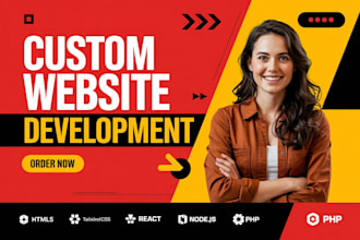 do websites development custom developer, front end developer backend developer