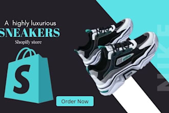 design a high profitable sneakers shopify store website