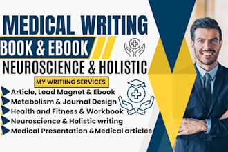 ghostwrite medical ebook, self help, neuroscience, do workbook, and lead magnet
