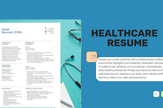 write healthcare resume, engineering, medical lab, rn, doctor, clinical role cv