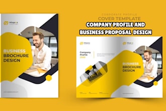 design a professional business proposal, brochure, company profile, trifold