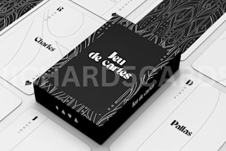 design custom tarot, playing, poker, tcg, oracle, zodiac card decks and box
