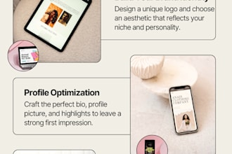 set up your instagram brand page with logo, bio, and highlight covers