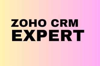 set up zoho inventory, books, CRM, invoice, data import