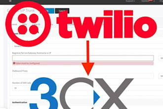 setup 3cx, did number, spoof api sip trunk, twilio ivr sip trunk, inbound call