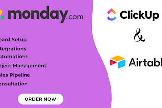 setup monday workspace monday CRM project management boards automations