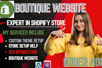 design a stunning boutique website or shopify store for your fashion brand