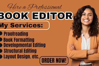 proofread developmental edit fiction novel non fiction interior book formatting