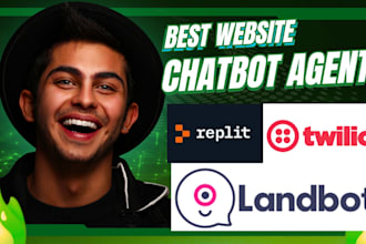 do website chatbot landbot ai chatgpt vapi dialogue flow twilio replit ai crewai