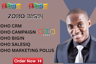 setup your zoho crm zoho bigin zoho campaigns zoho form zoho books sites