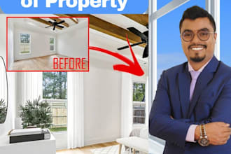 do virtual staging, interior design, real estate staging, and  home renovations