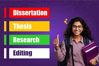 professionally edit and proofread your thesis or dissertation, essay and books
