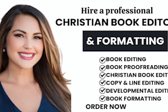 do christian book editing and proofreading book formatting christian book editor