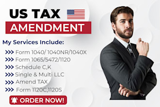 efile llc tax return, amend tax return, cpa audit, 1120 5472, 1065, 1040 as CPA