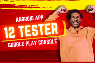 provide you 12 testers active for 14 day for play console app close testing