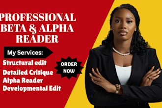 critique beta read your work manuscript alpha reader and developmental edit