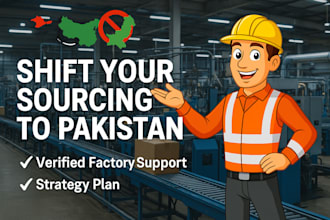 build a product sourcing strategy to shift from china to pakistan