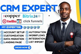 do copper CRM twilio flex salesforce close io clickfunnels zapier integration