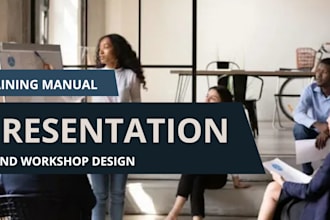 create training manual, workshop, booklet, canva and PPT presentation