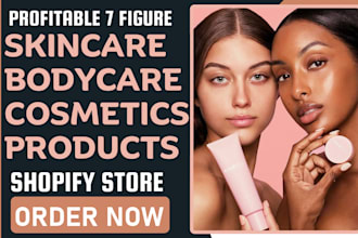design lucrative skincare bodycare store cosmetic shopify store