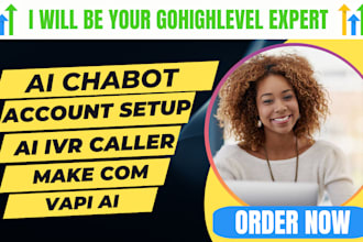do gohighlevel setup vapi ai chatbot automation conversational ai make com IVR