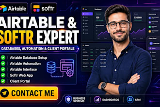 be your airtable, airtable database, automation, interface, softr webapp expert