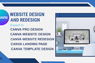 do canva website design landing page canva template canva pro design
