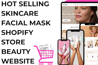 skincare shopify store skincare beauty website skincare website