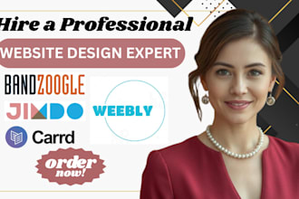 build bandzoogle carrd jimdo weebly website design for you