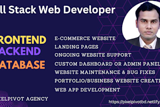 or our agency will develop complete web applications website design  code deploy