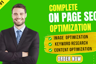 do onpage seo and technical optimization for wordpress, shopify squarespace wix