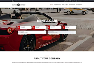 build responsive car rentals website care dealership website automotive