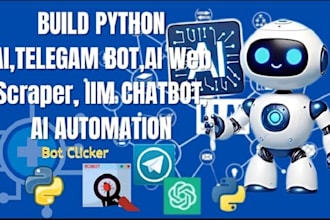 do python, nodejs projects, scripts, build bots, web crawlers, restfulapi