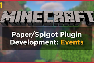 develop a custom minecraft plugin for your spigot or paper server