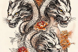 create full sleeve tattoo design unique modern