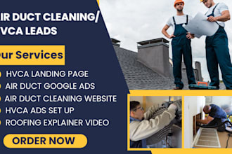 hvac leads air duct leads hvac landing page cleaning leads air duct logo