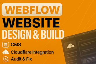 design build webflow website cms cloudflare integration audit fix webflow issue