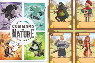 develop a professional tcg or board game with custom cards