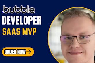 build custom bubble io web app, saas, mvp, marketplace with ai integration
