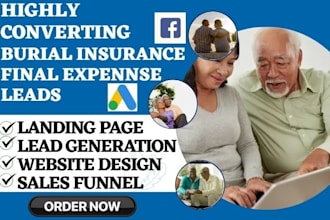 generate burial insurance leads final expense insurance leads burial  website