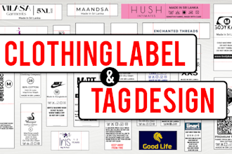 do clothing label, tag, neck label, woven label, heat transfer