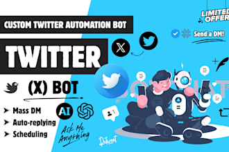 code twitter api bot, x bot, chatgpt ai bot, open ai bot, massdm bot automation