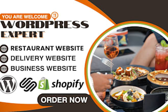 design personal, restaurant, consulting, company, photography, wordpress website