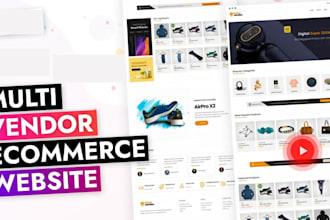 multi vendor ecommerce marketplace website, ecommerce website