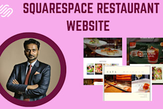 design squarespace restaurant website squarespace website food booking website