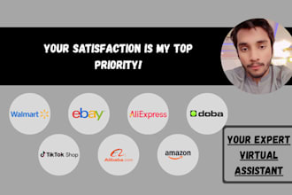 be your expert ecommerce virtual assistant for ebay and walmart