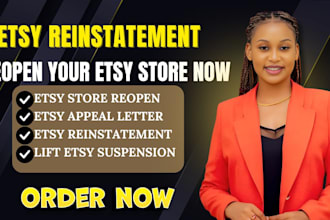 write etsy appeal for etsy reinstatement and etsy reopen to lift etsy suspension