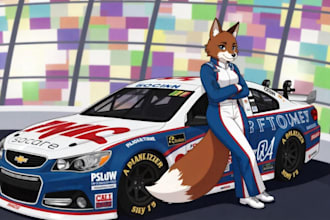 do your furry art,fursona nsfw anime commission or anthro character
