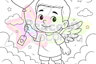 make coloring pages or books for you